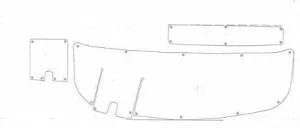 Ebbtide 2500 Midcabin SWIM PLATFORM Snap in Boat Carpet