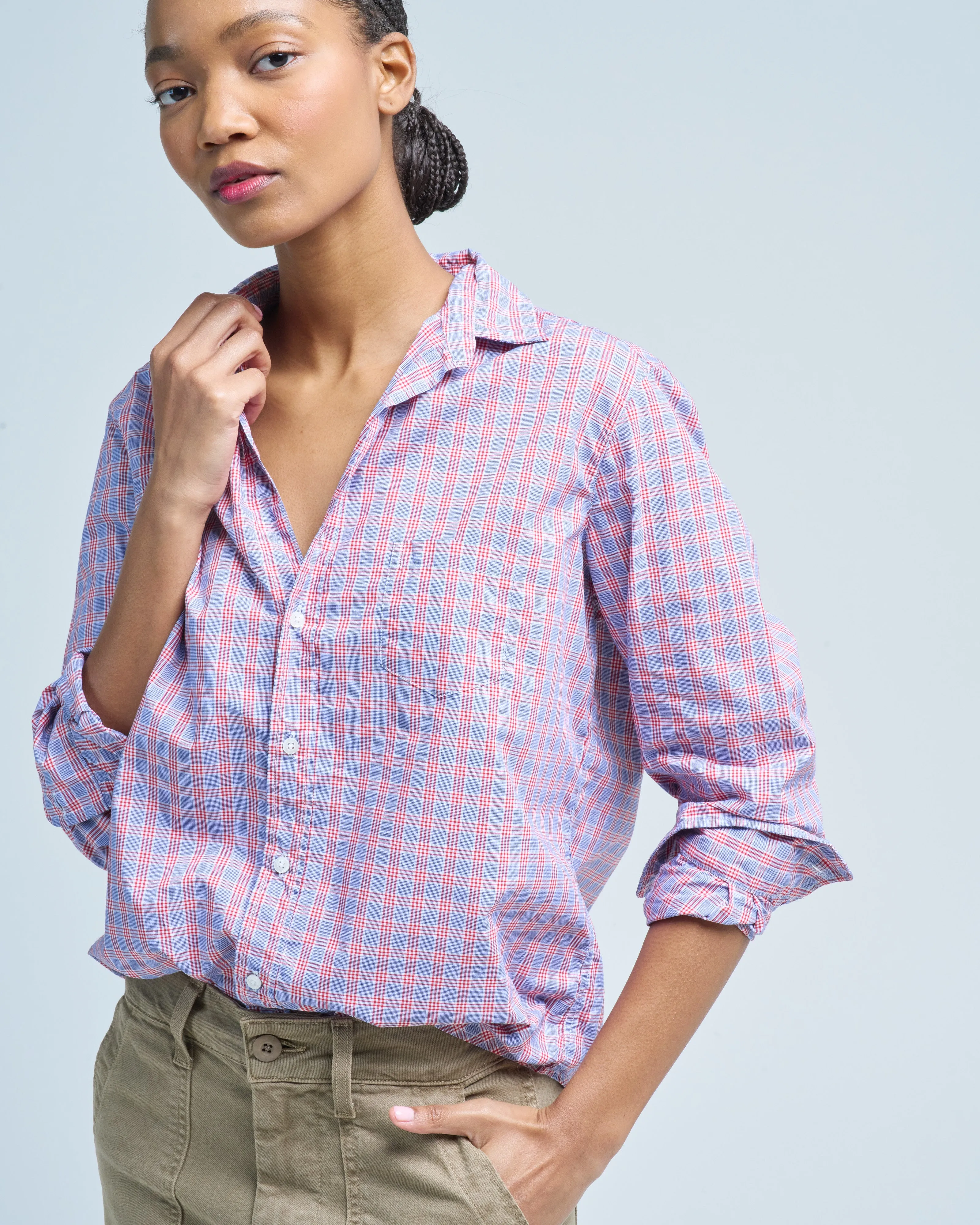 eileen relaxed button-up shirt