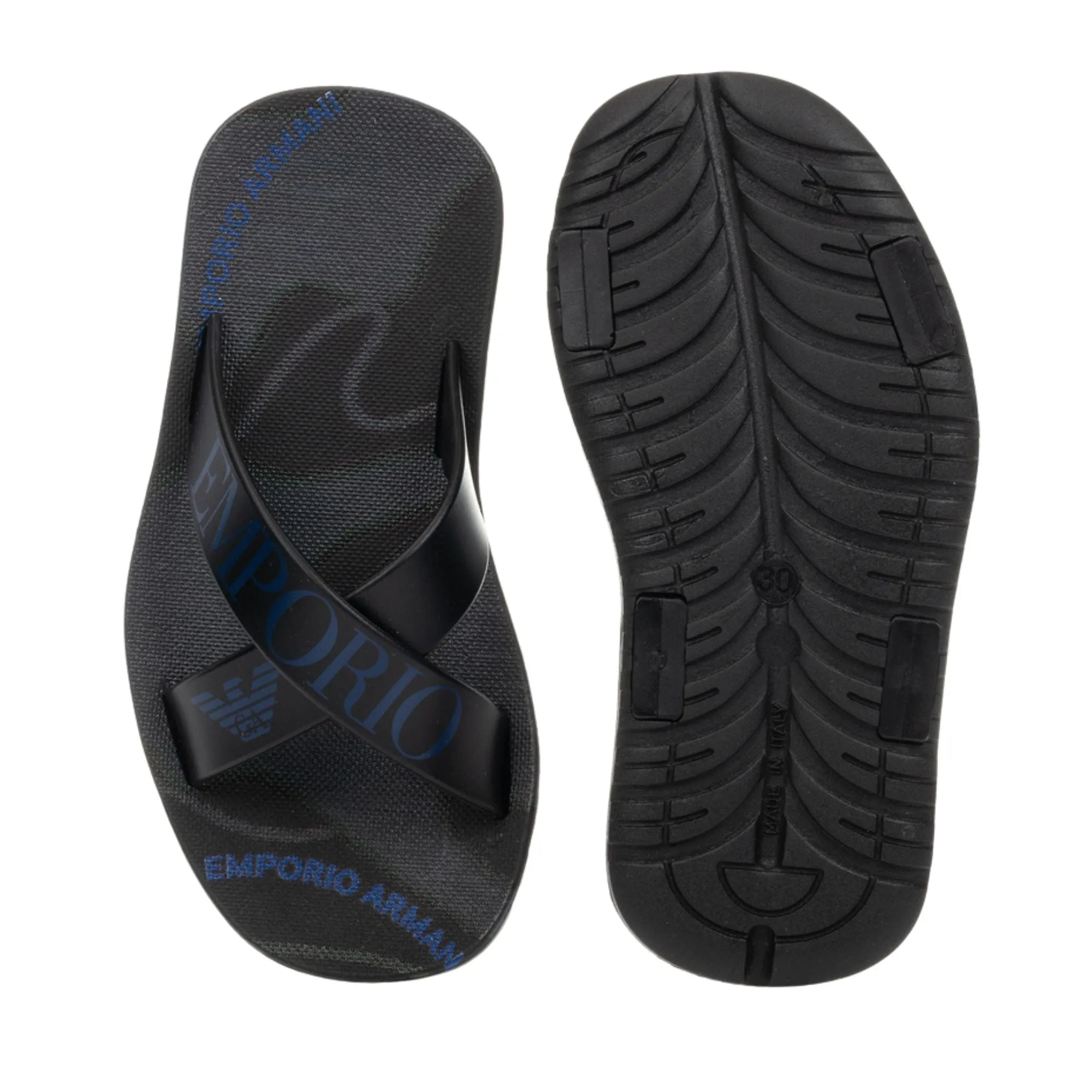 Emporio Armani Black Sandals