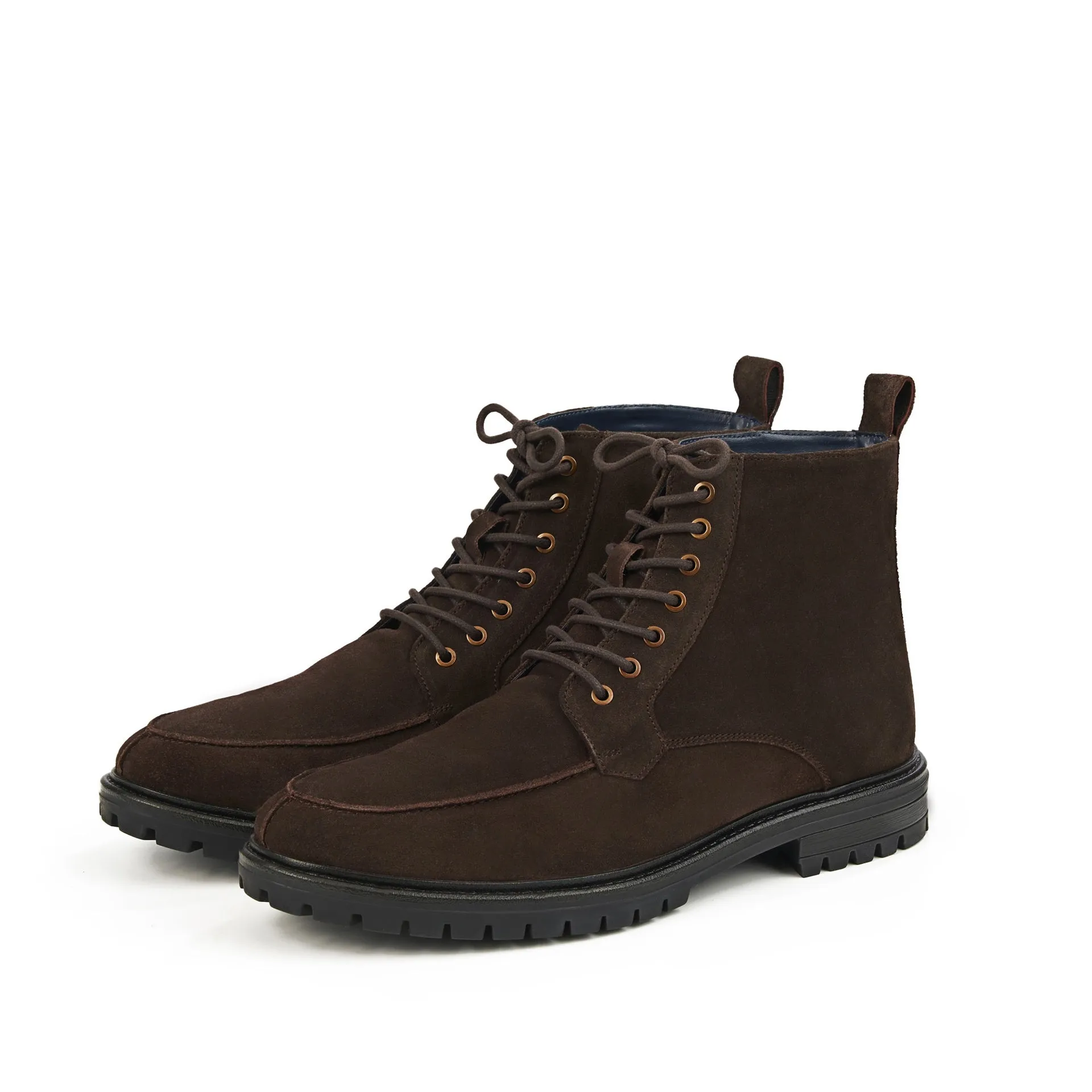 ESPER BROWN SUEDE LACE-UP BOOT