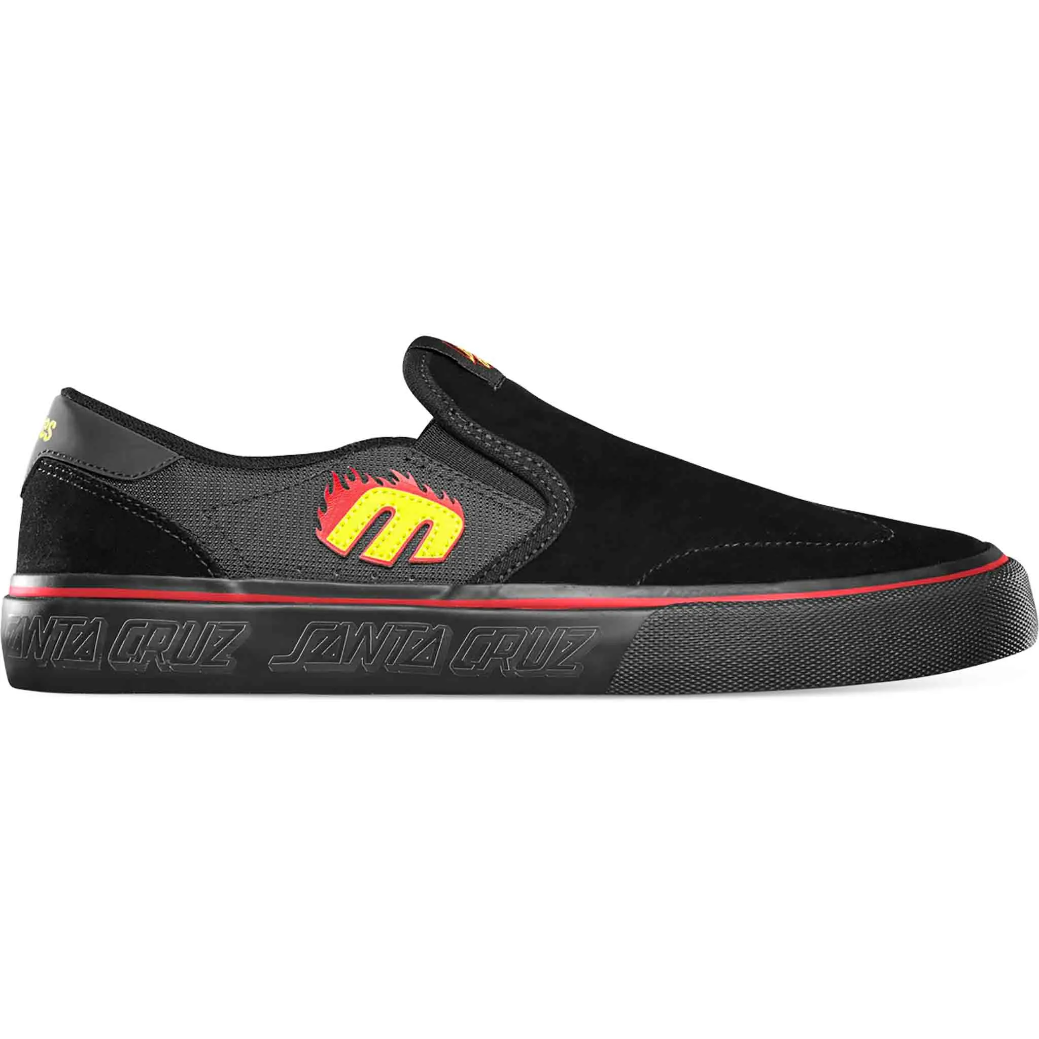Etnies Lo Cut Slip On X Santa Cruz Black