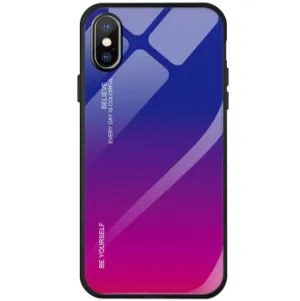 Etui Gradient Glass Case - iPhone X / XS - Warm Sunset