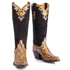 Fancy Python 14" - Orange and Black