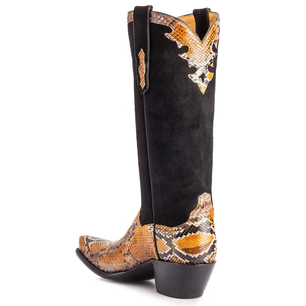 Fancy Python 14" - Orange and Black