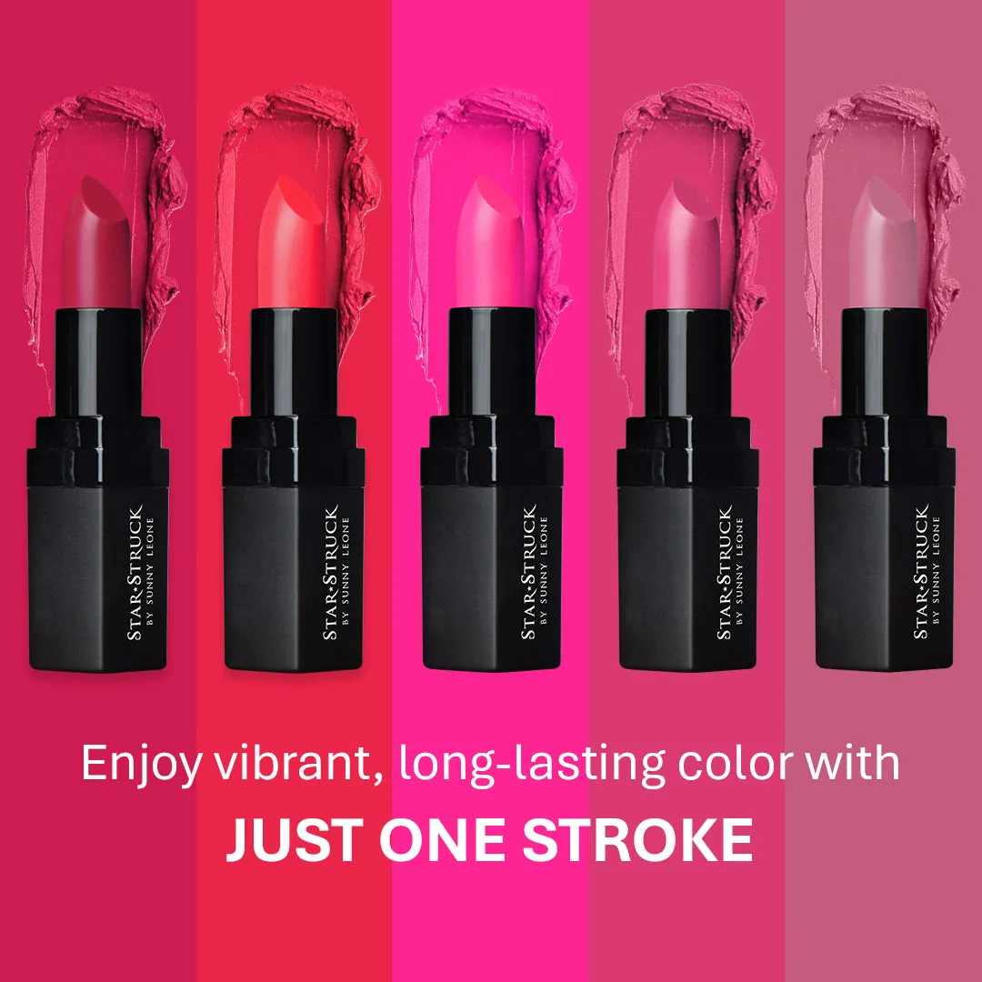 Foxy Fuchsia - Luxe Matte Lipstick, Bright Pink | 4.2gms