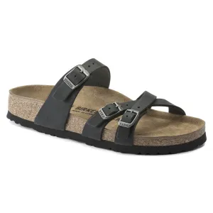 Franca - Black Oiled Leather||Franca - Cuir huilé noir