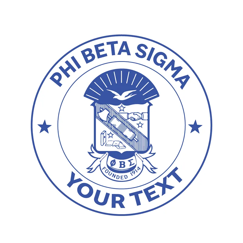 Fraternity Pin with Custom Text - Phi Beta Sigma