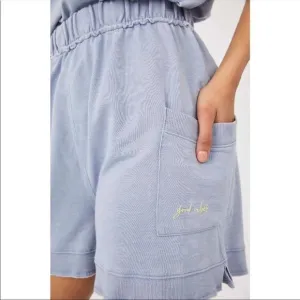 Free People Cozy Girl Shorts - Sea Foam