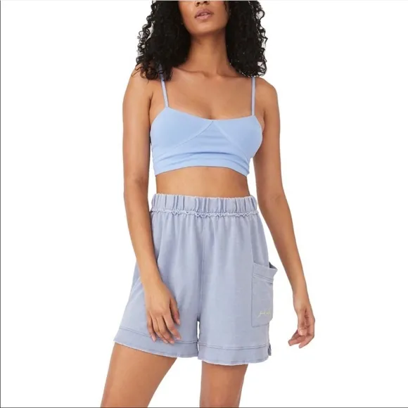 Free People Cozy Girl Shorts - Sea Foam