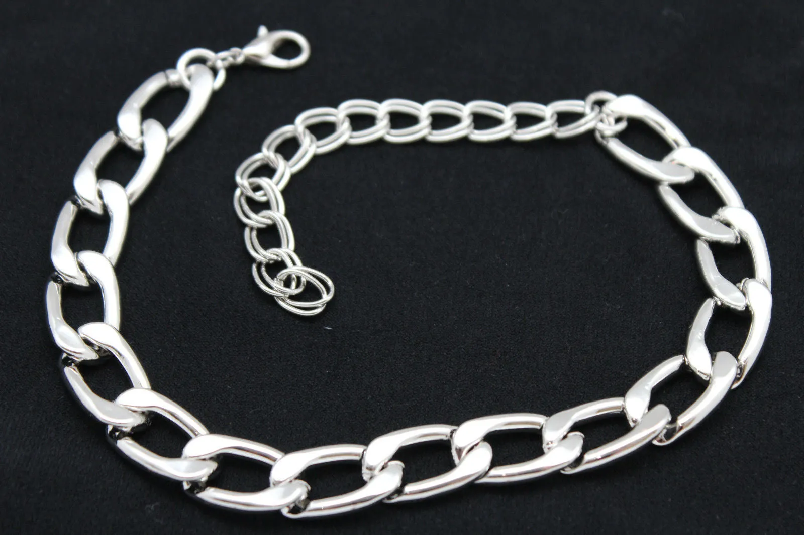 Gold / Silver Metal Chunky Boot Chain Bracelet Links Anklet Shoe Charm Hot