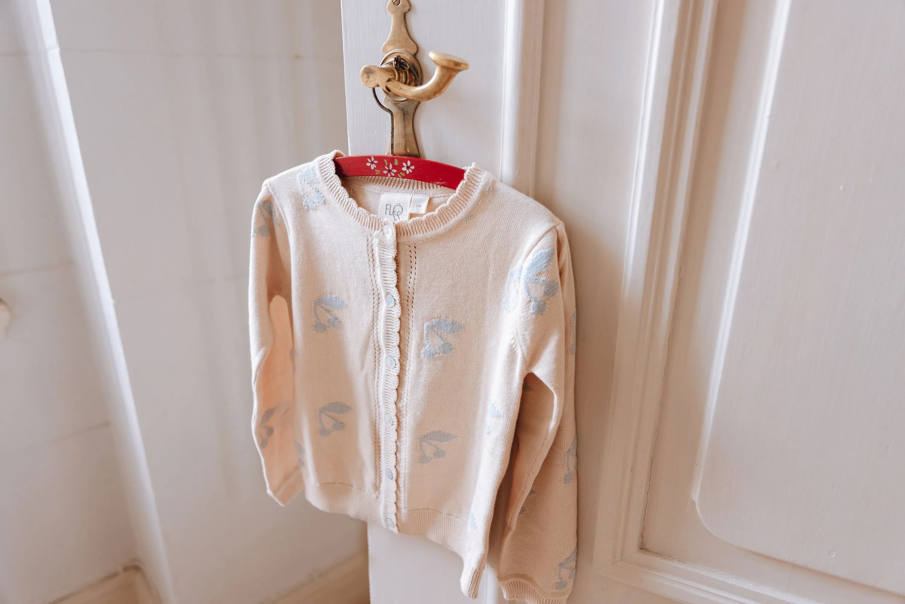 Harper Cardigan, Sea salt/Warm cotton