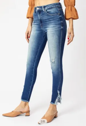 High Rise Ankle Skinny