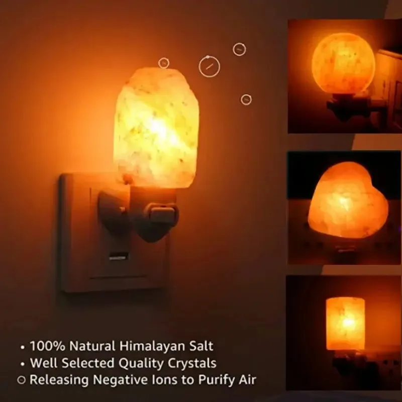 Himalayan Salt Lamp with Warm White Glow