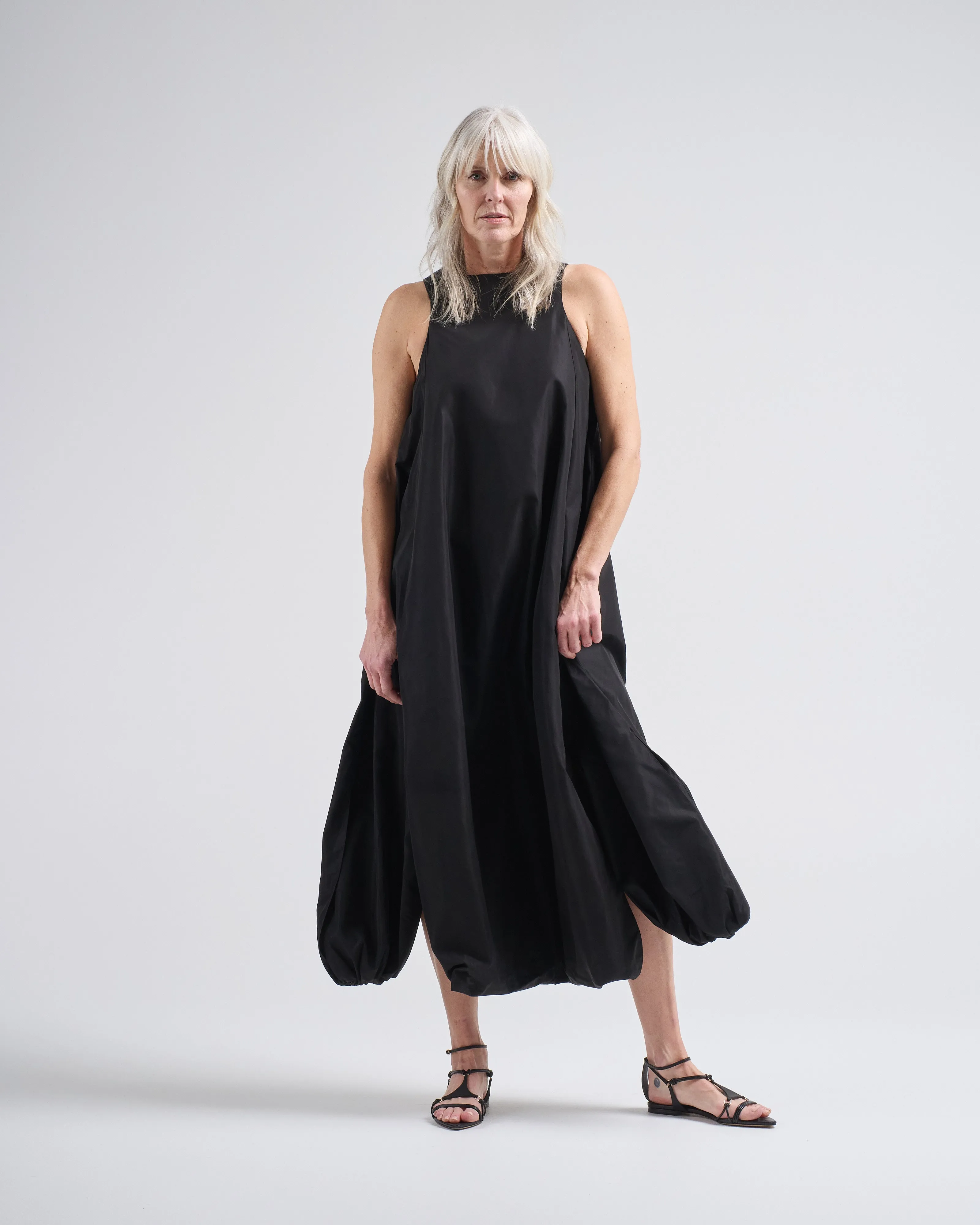 italian sporty nylon jalouise dress