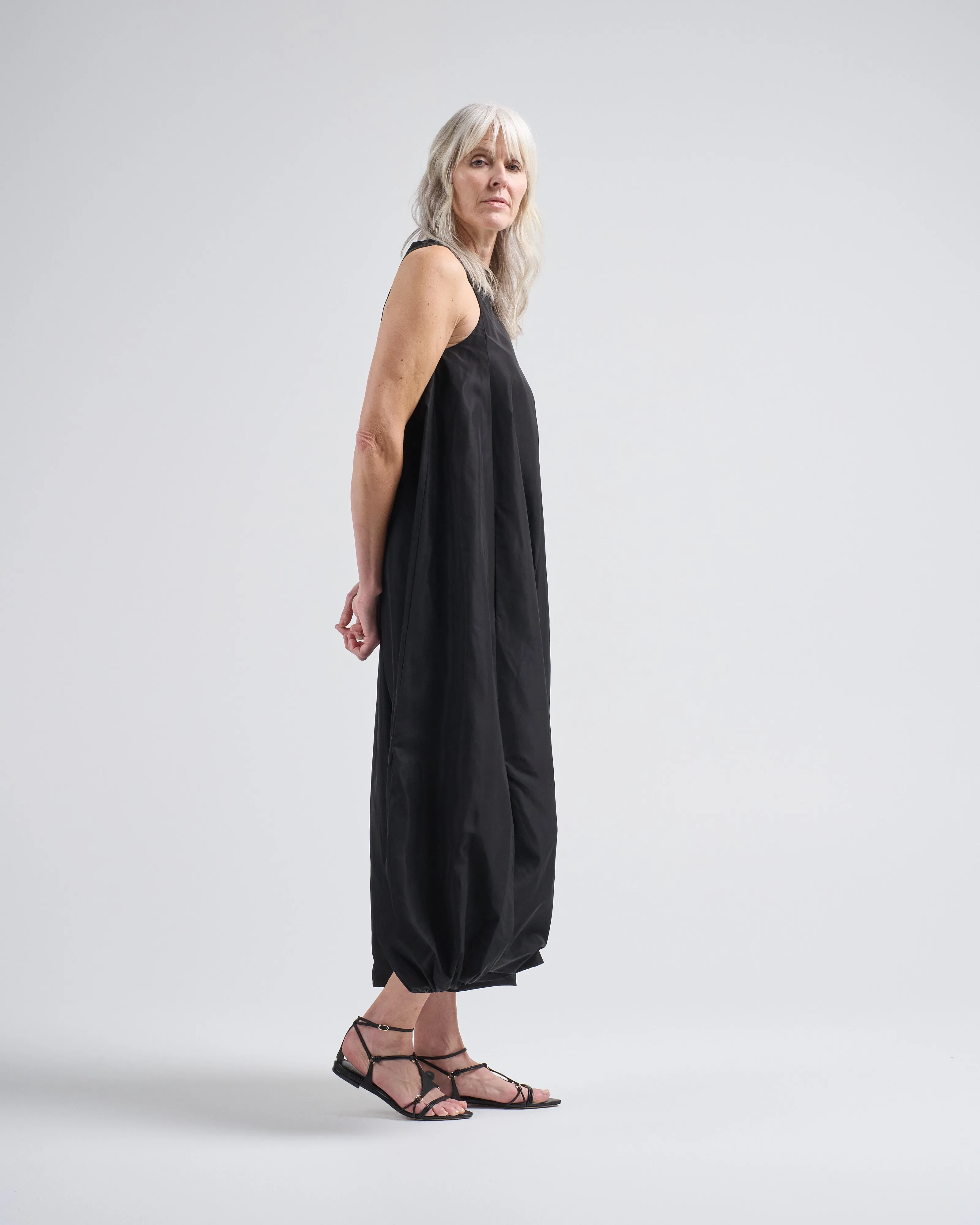 italian sporty nylon jalouise dress