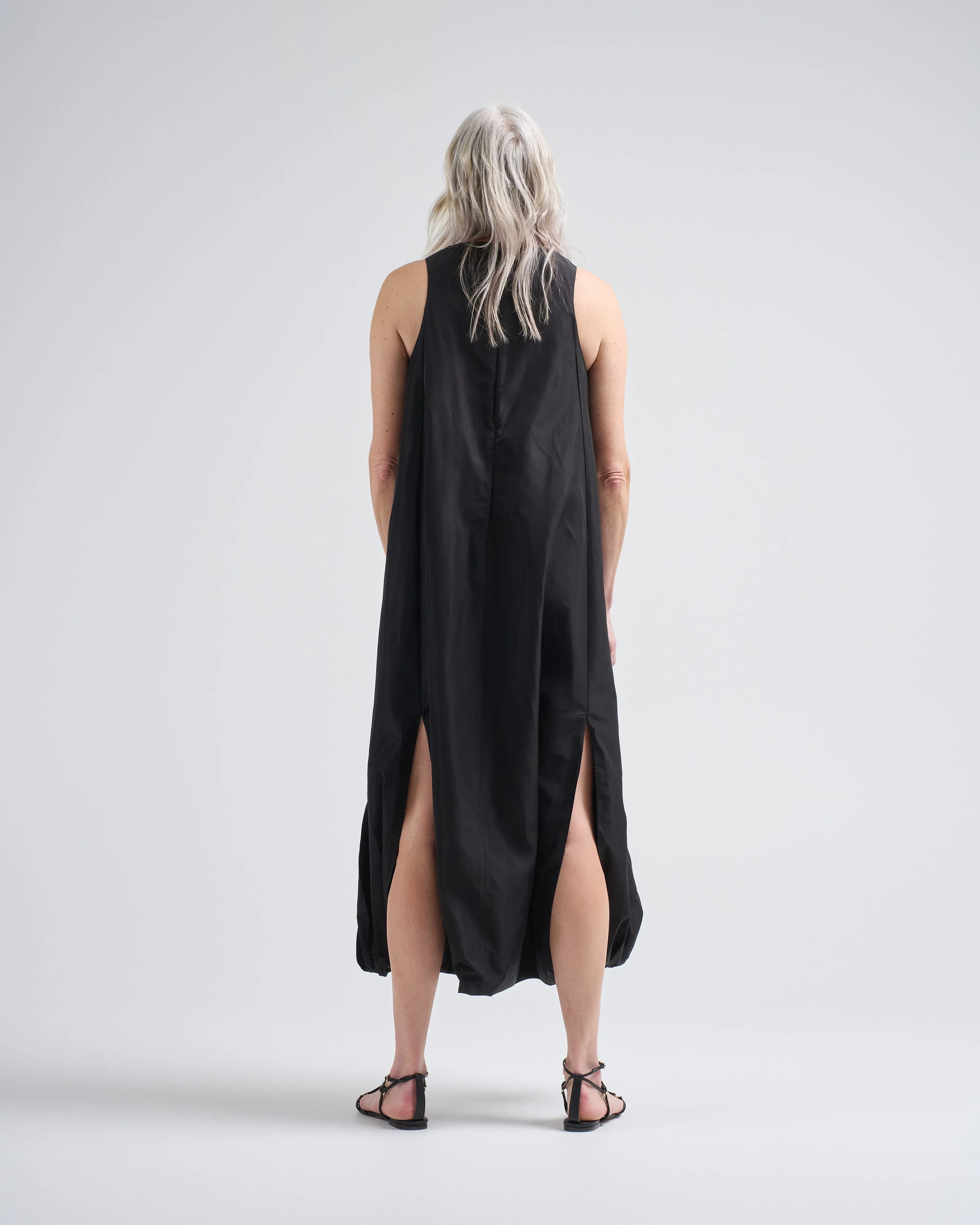italian sporty nylon jalouise dress