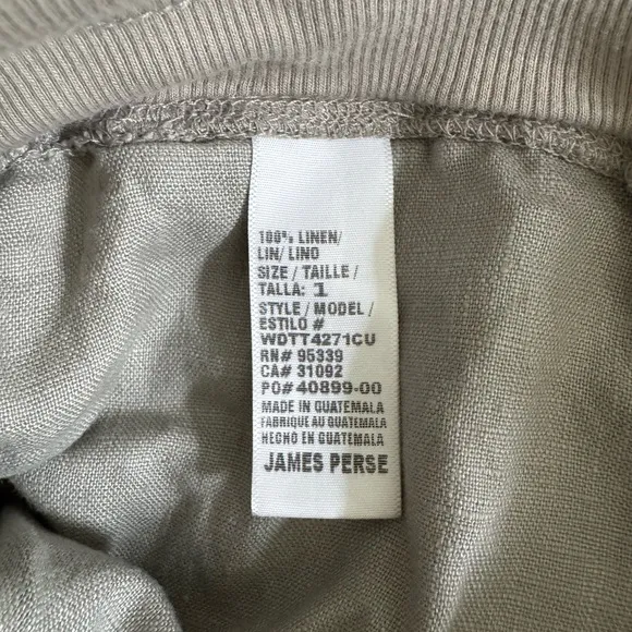 James Perse Warm Gray Size 1 Linen Shorts