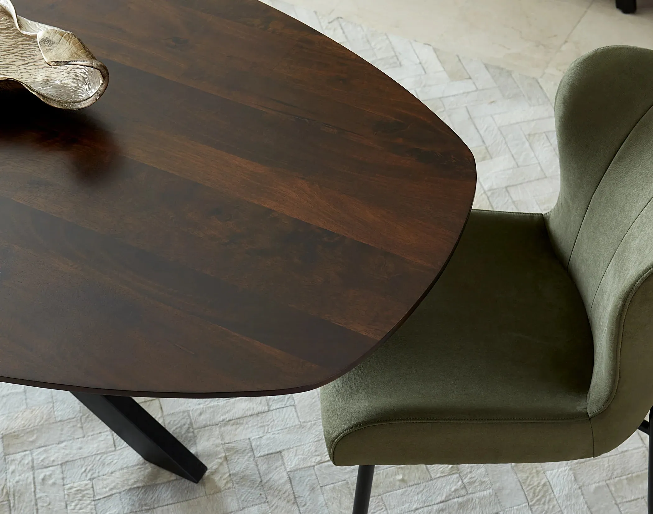 Jennifer Dining Chair - Green Eco-Suede