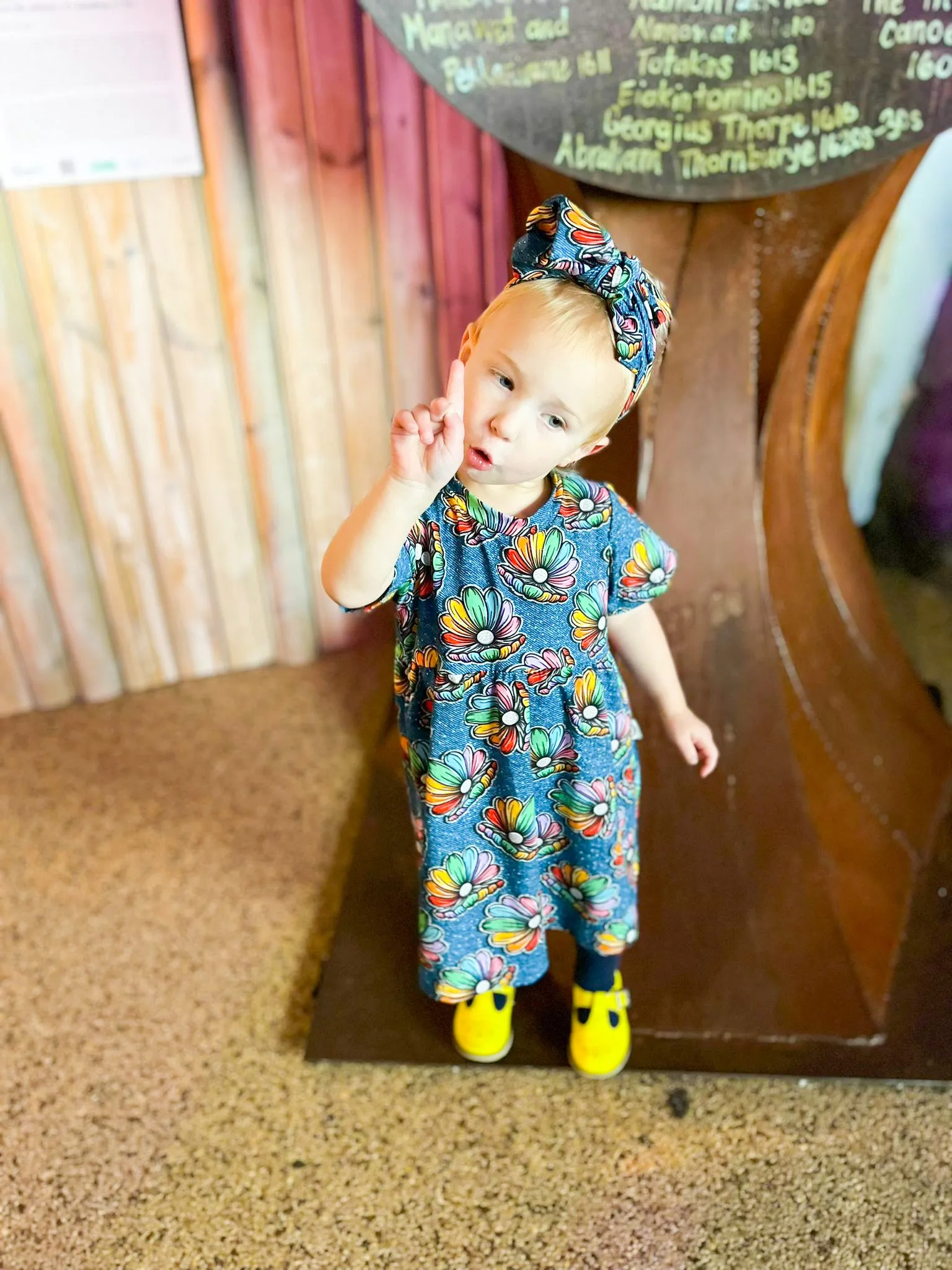 Kids Short Sleeve Dotty Dress