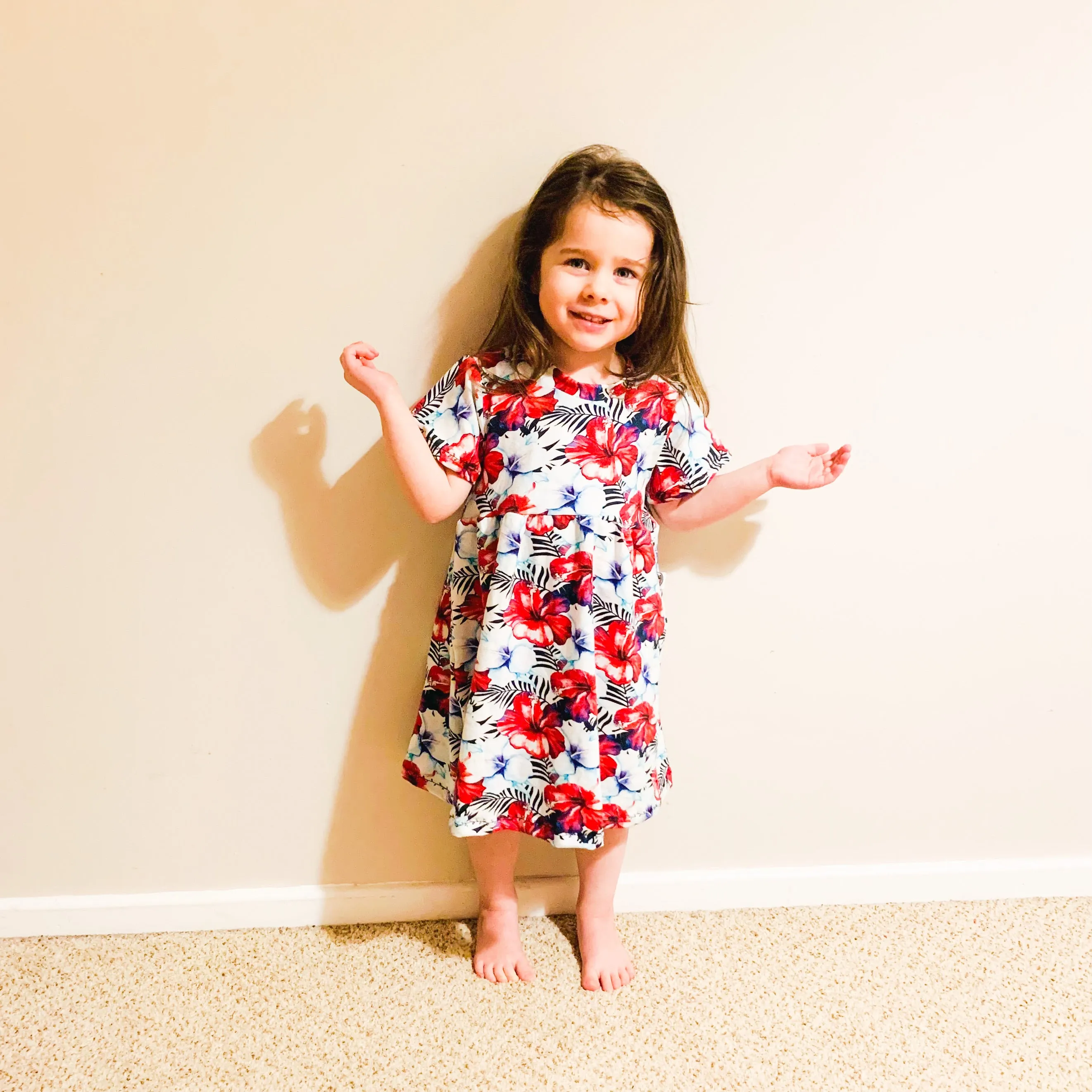 Kids Short Sleeve Dotty Dress
