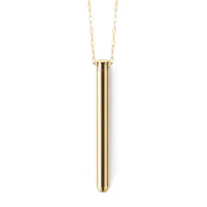 Le Wand Necklace Vibe Rechargeable Discreet Jewelry Vibrator Gold