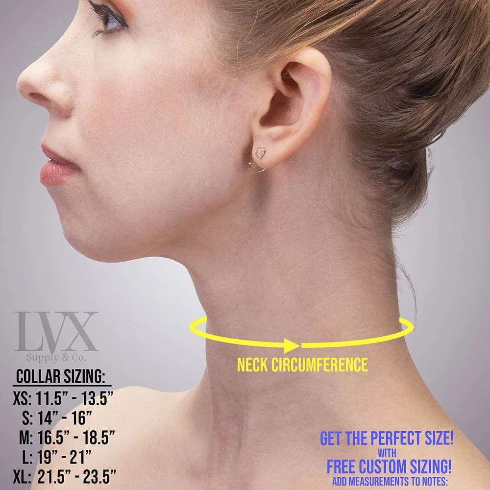 Leather Collar & Cuffs SET [Suede-Lined]