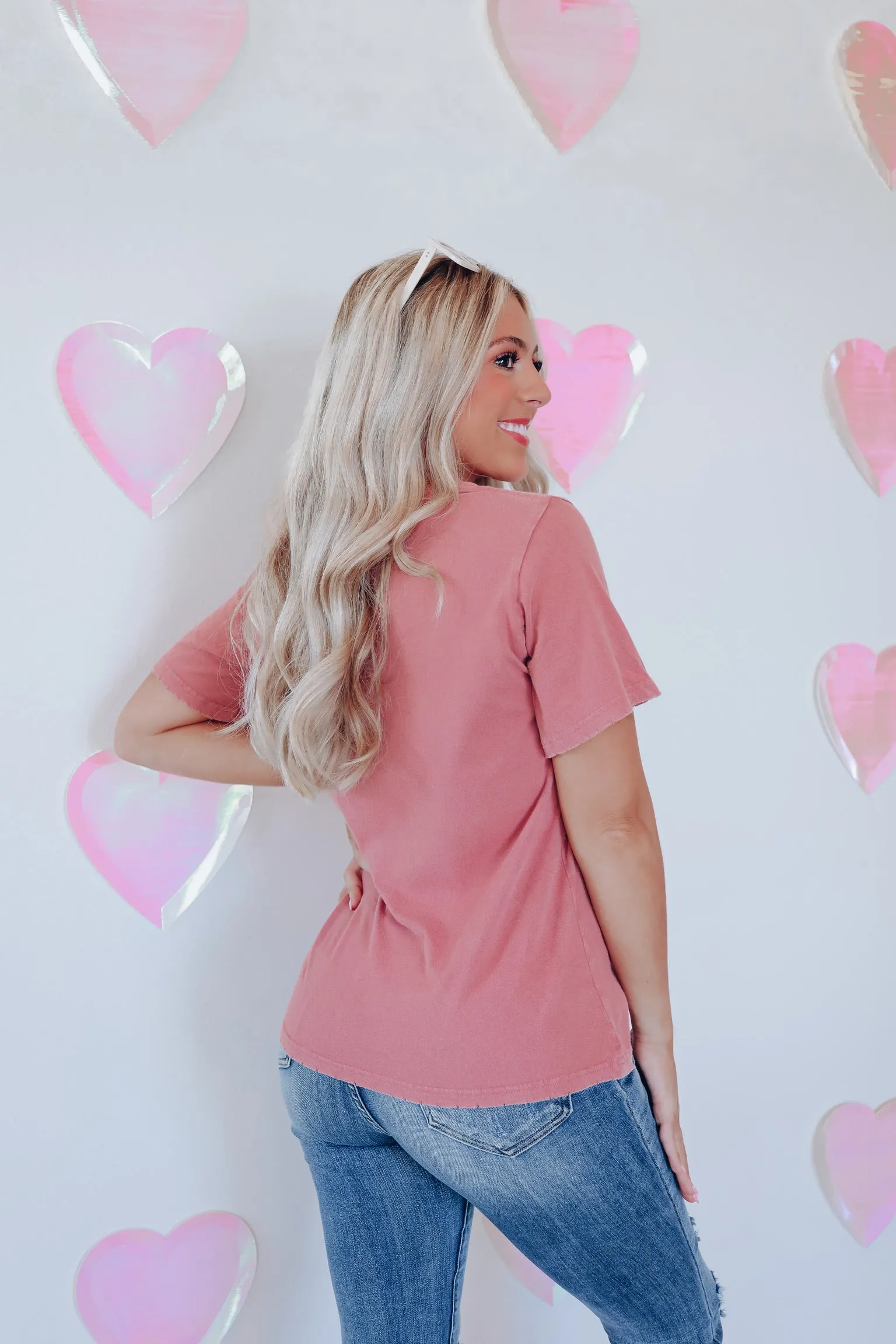 Let's Get Rowdy Graphic Tee - Terra Cotta
