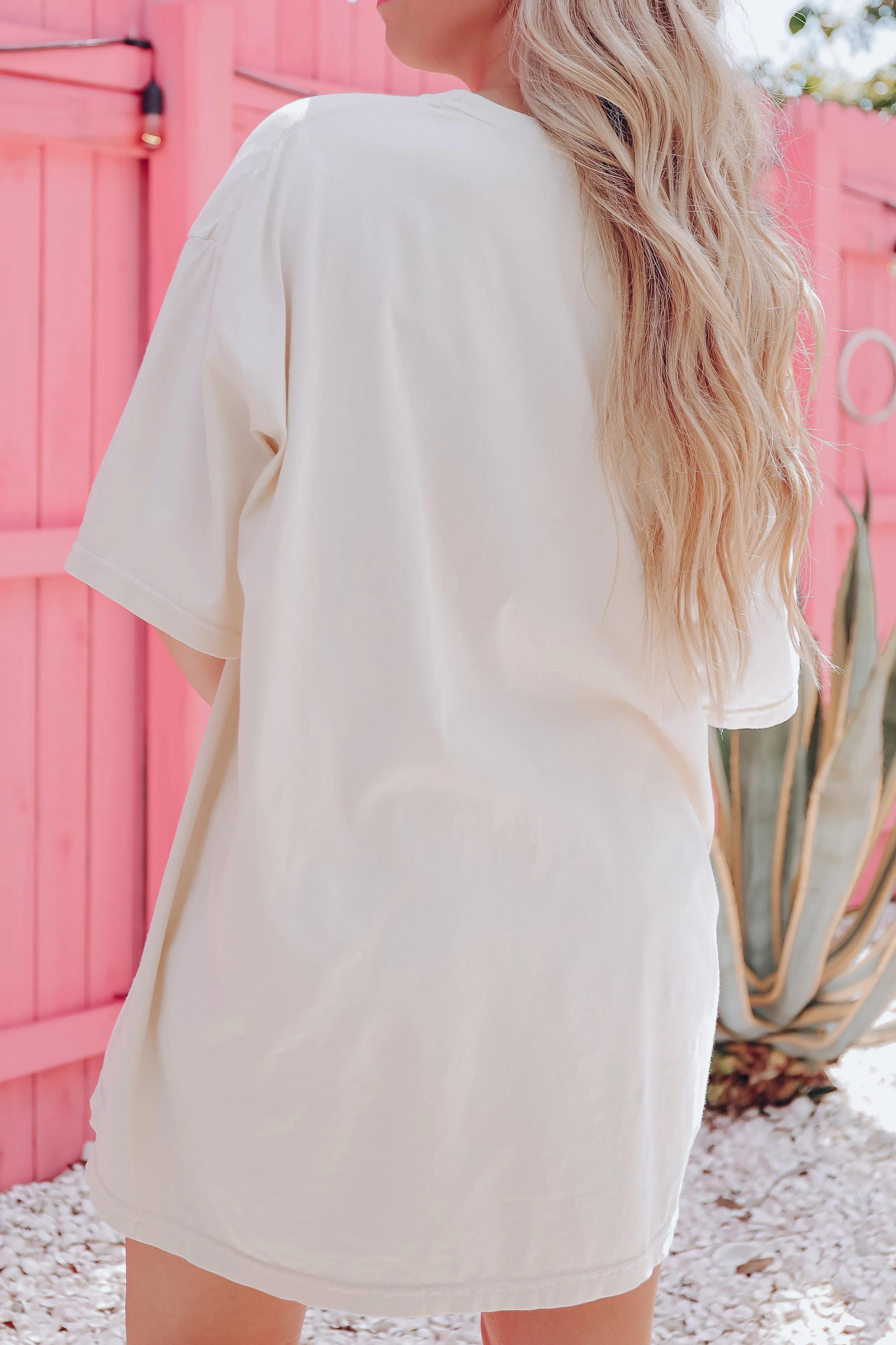Life Happens And Tequila Just Helps Graphic Tee - Ivory