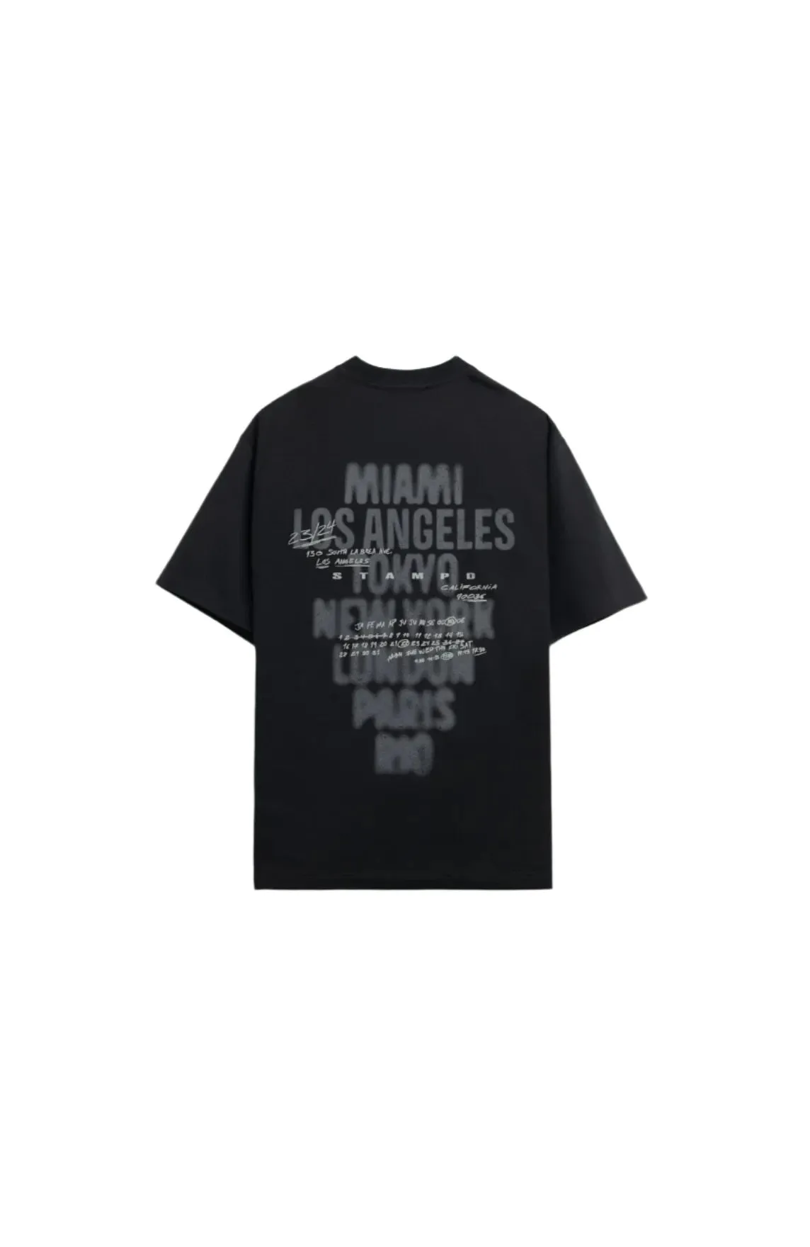 Locations Relaxed T-Shirt - Black