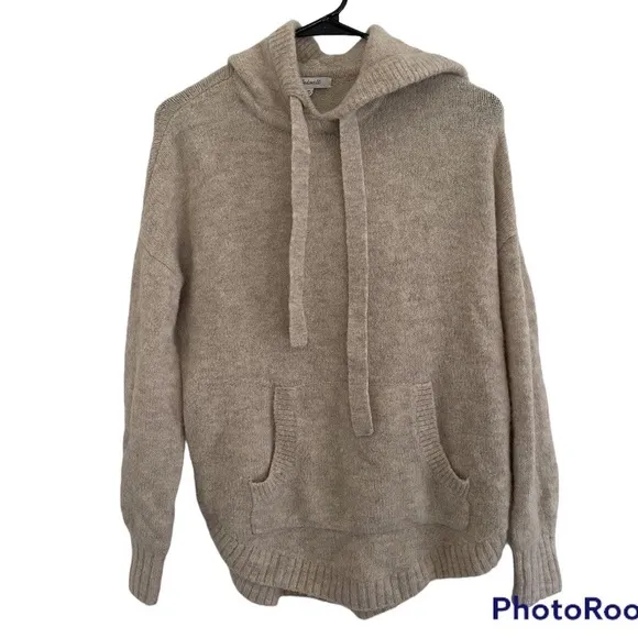 Madewell Hooded pullover draw string sweater: size XS