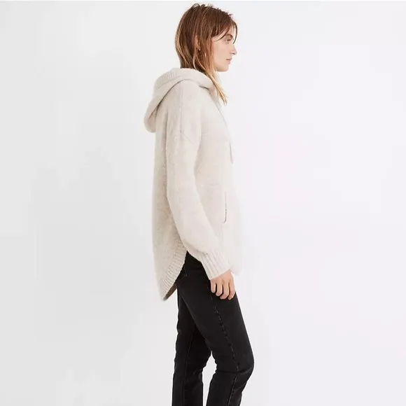 Madewell Hooded pullover draw string sweater: size XS