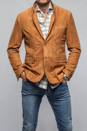 Maldito Suede Blazer In Cognac