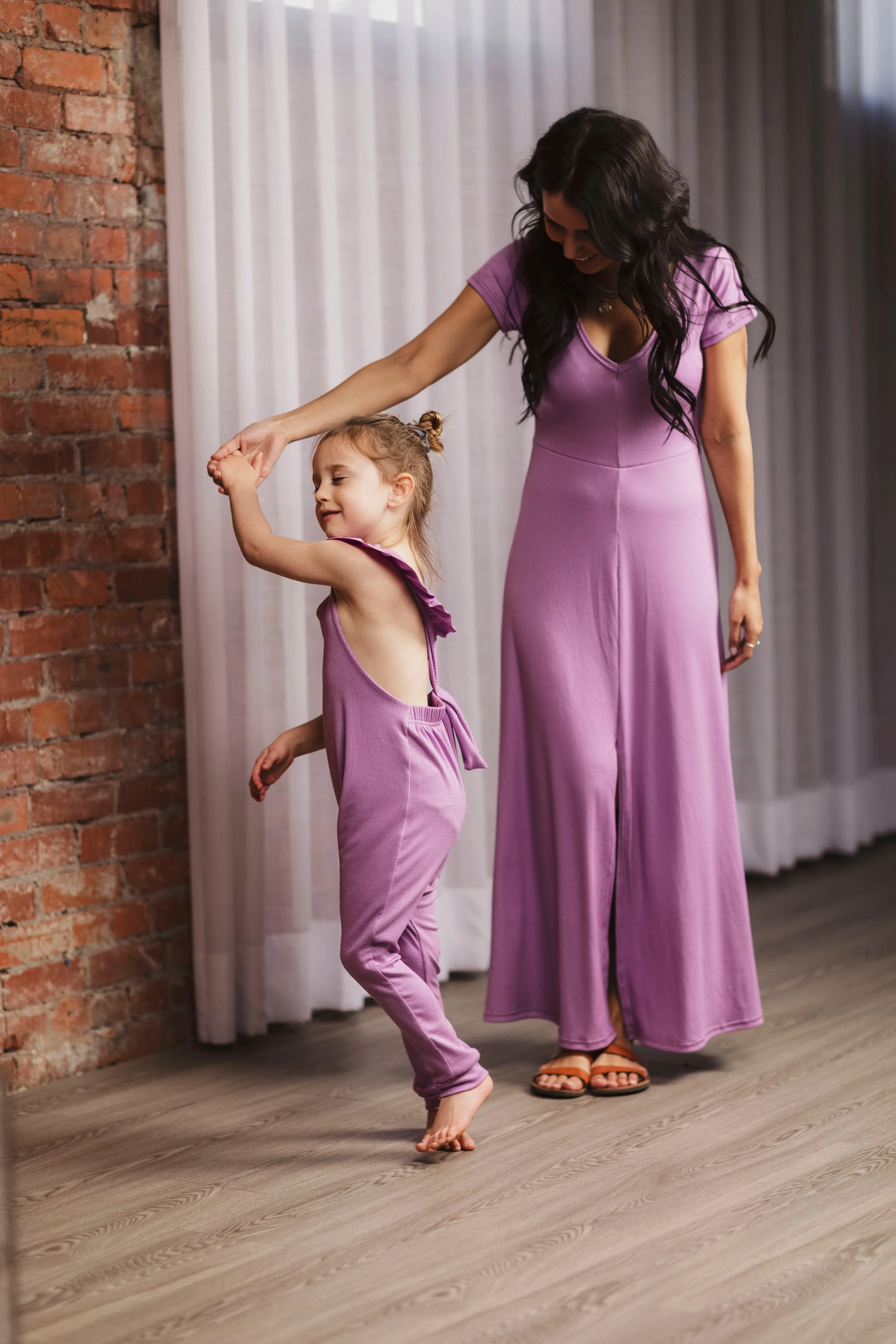 Mallory Dress - Ribbed Violet (XS/P)*