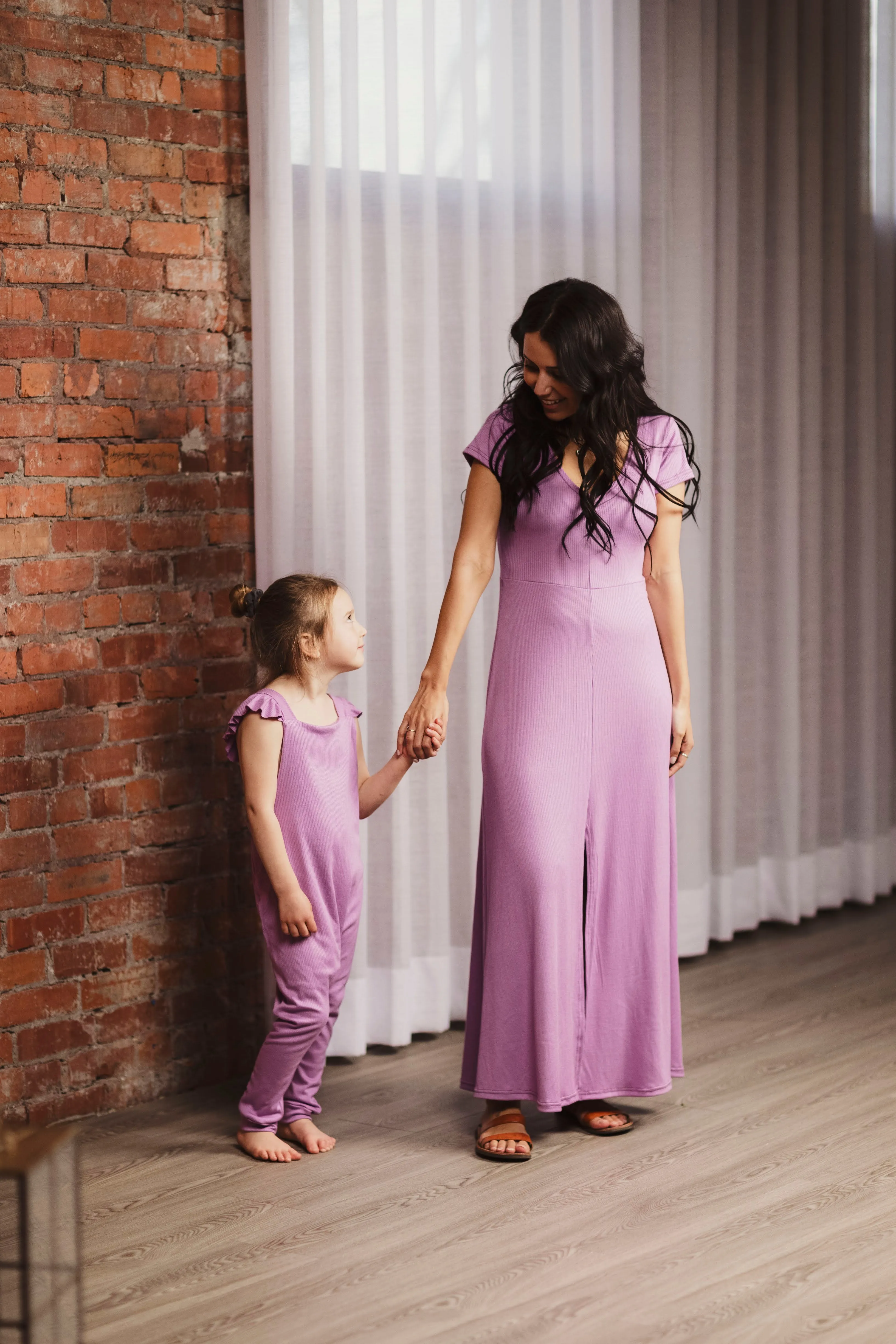 Mallory Dress - Ribbed Violet (XS/P)*