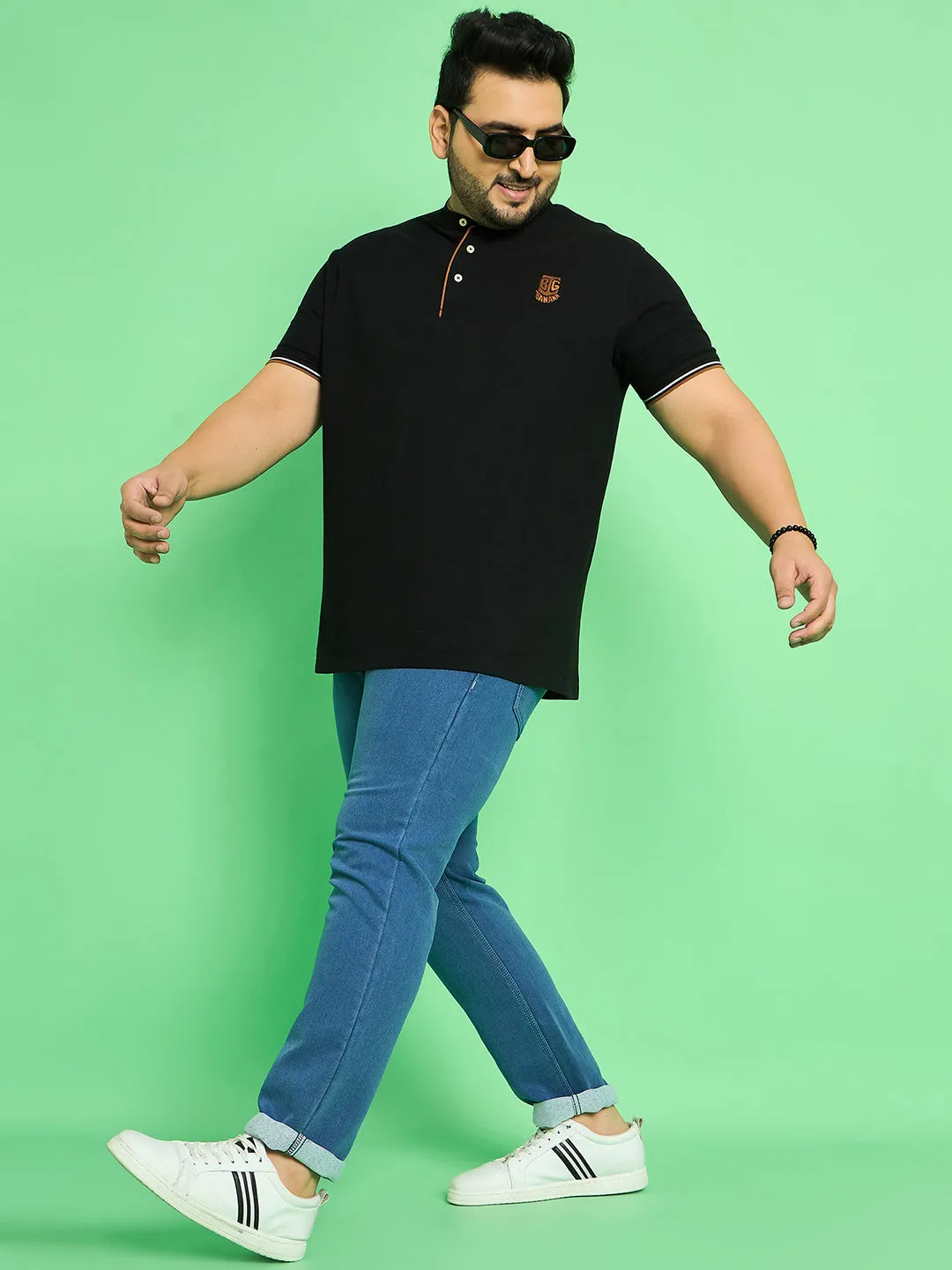 Men Plus Size Jorge Solid Jeans