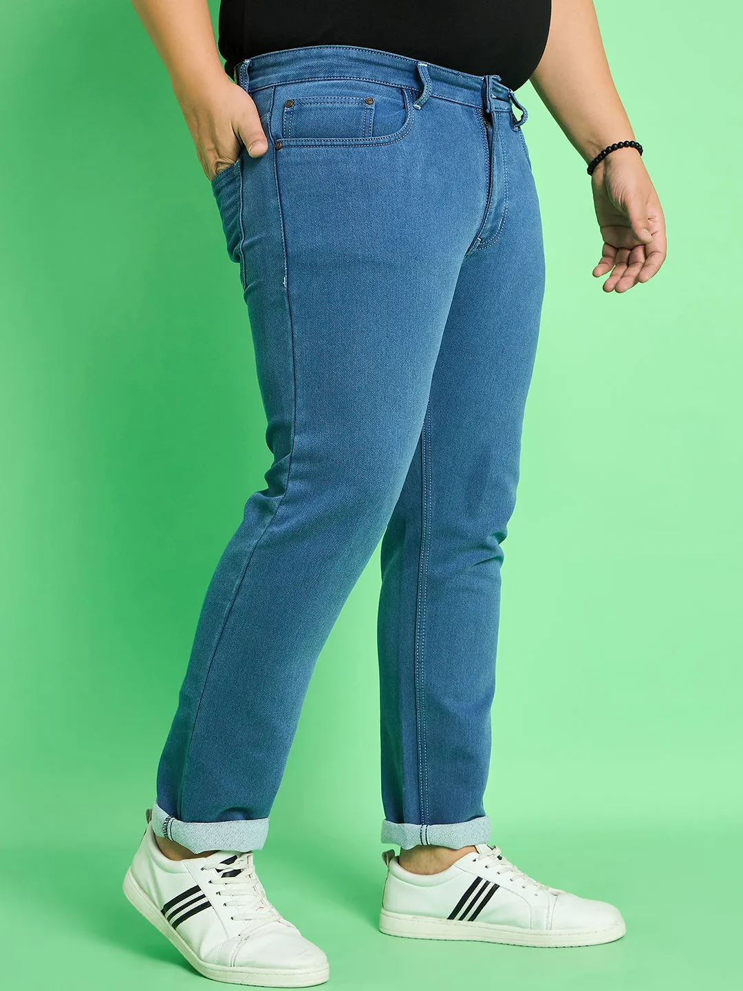 Men Plus Size Jorge Solid Jeans