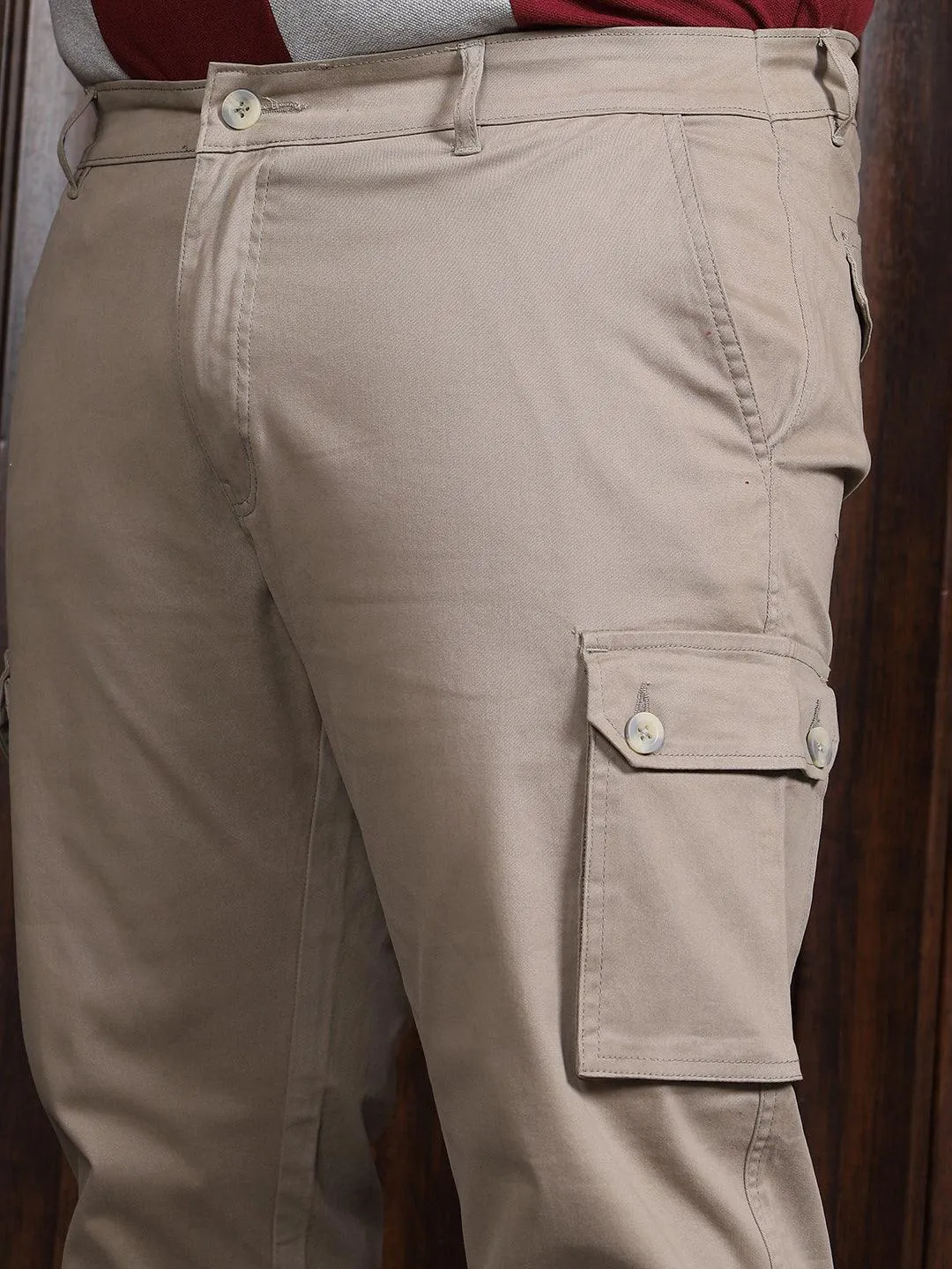 Men Plus Size Titman Solid Trouser