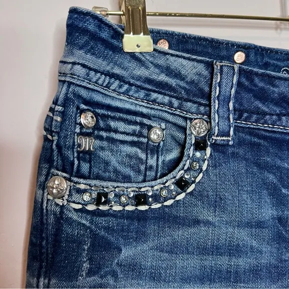 MISS ME JE5652ER Easy Boot Jeans. Size 27