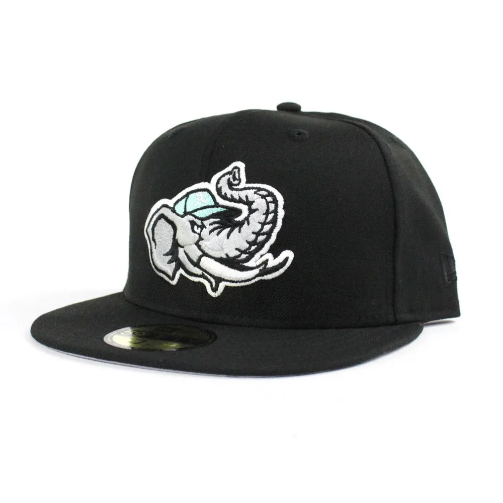 Modesto Athletics New Era 59FIFTY Fitted Hat (Black Air Max 95 OG Fresh Mint Gray Under Brim)