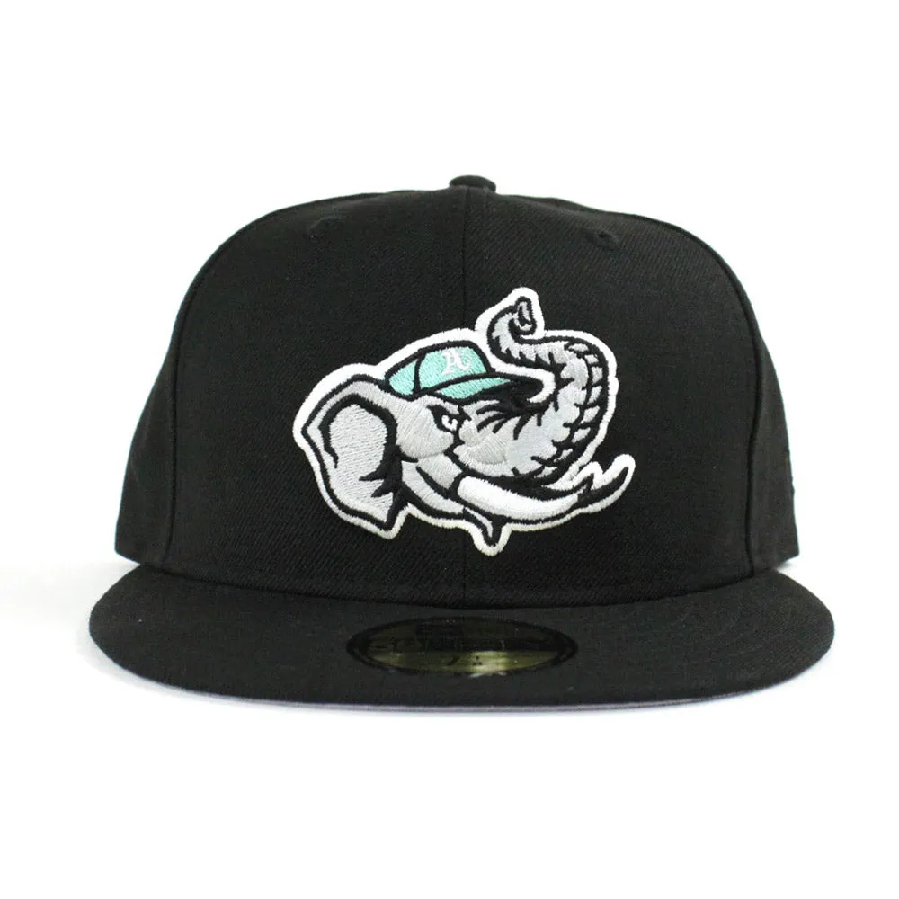 Modesto Athletics New Era 59FIFTY Fitted Hat (Black Air Max 95 OG Fresh Mint Gray Under Brim)