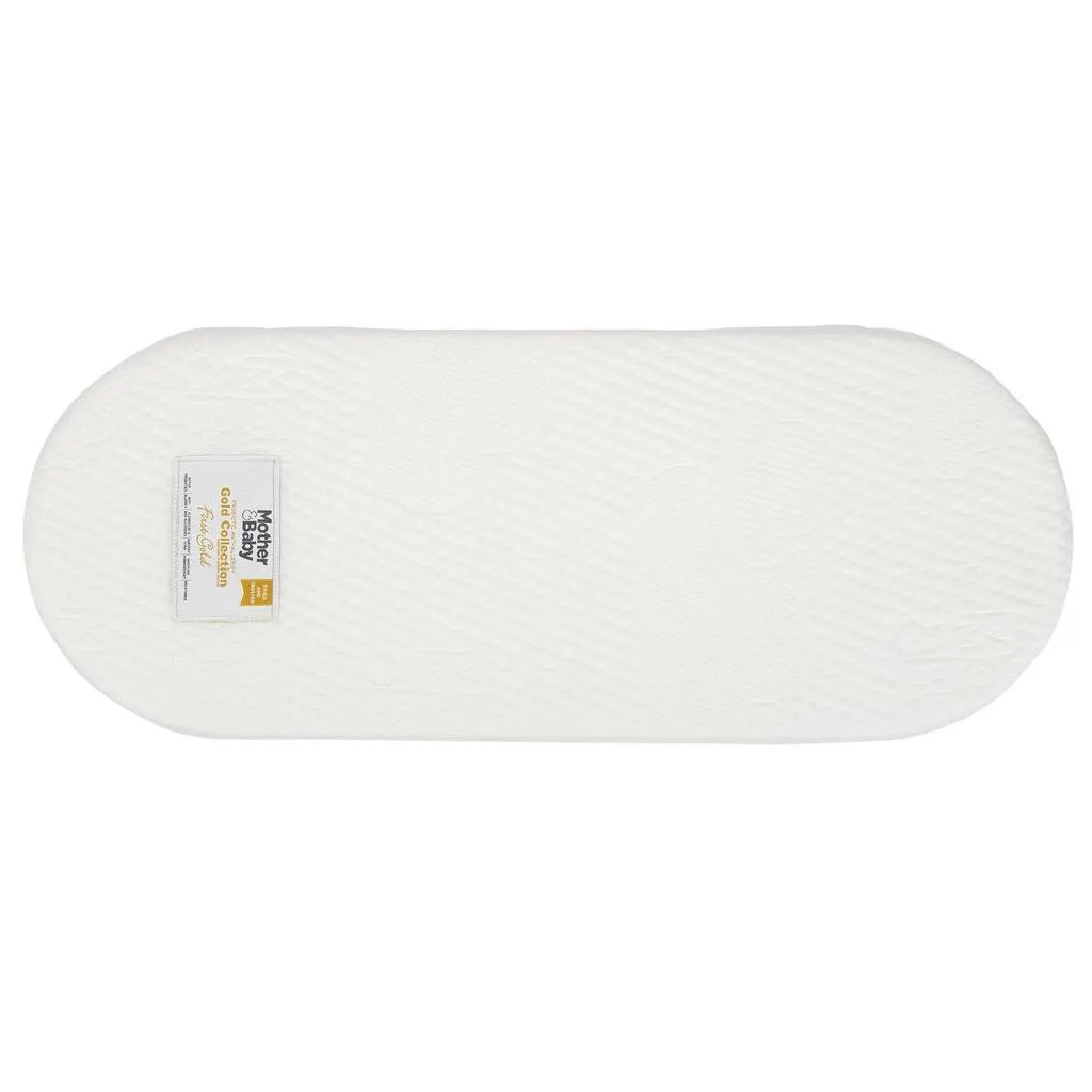 Mother & Baby First Gold Anti Allergy Foam Moses Basket Mattress Large 75 X 28CM