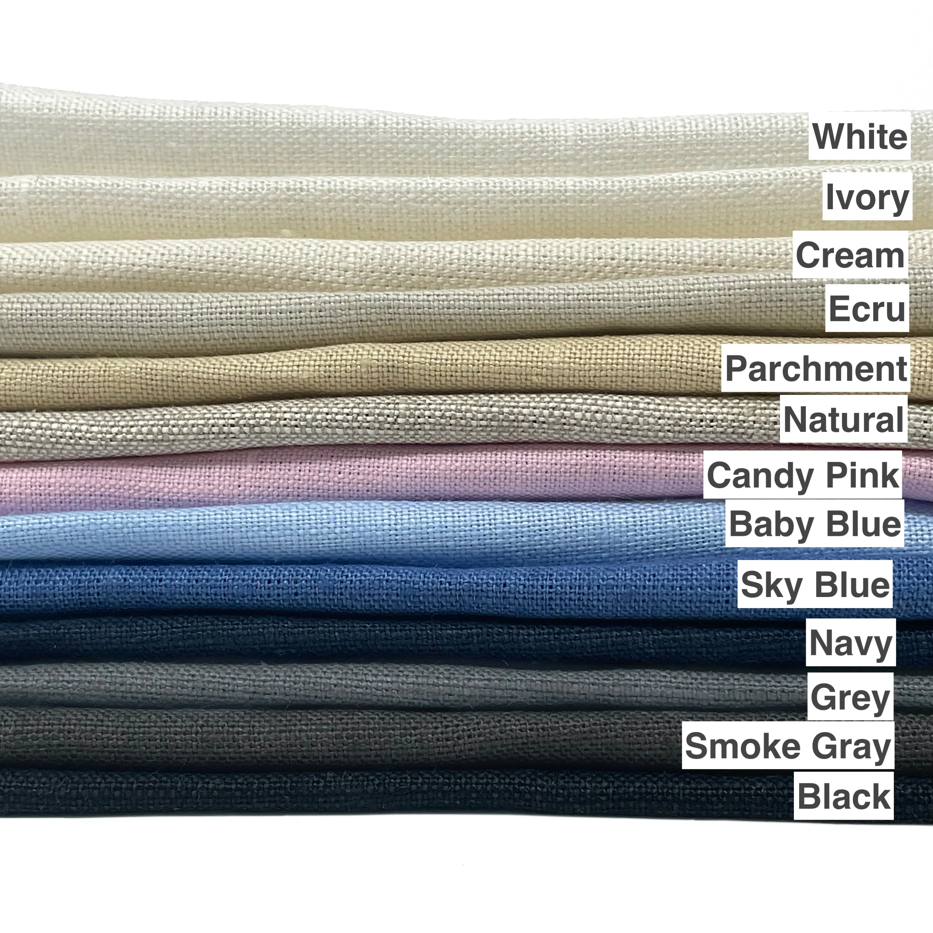 Natural Linen Relaxed Roman Shade/CL1010