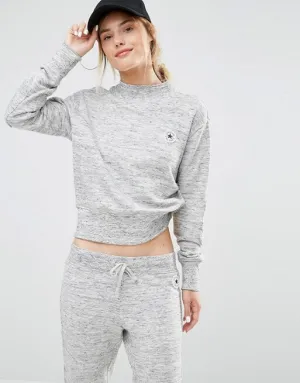 Neck Sweatshirt In Grey Marl