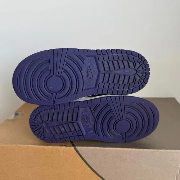 Nike Air Jordan 1 Mid Purple Blueberry Toddler Sneakers  - SZ 10 C