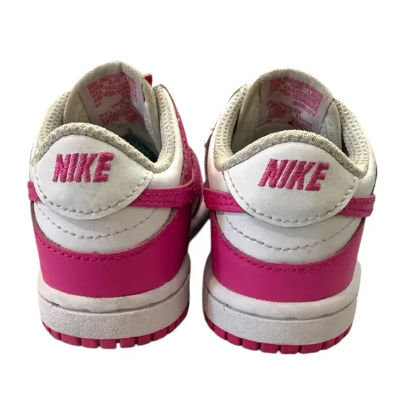 Nike Dunk Low Laser Fuchsia PinkBarbie Toddler Sneakers 6C