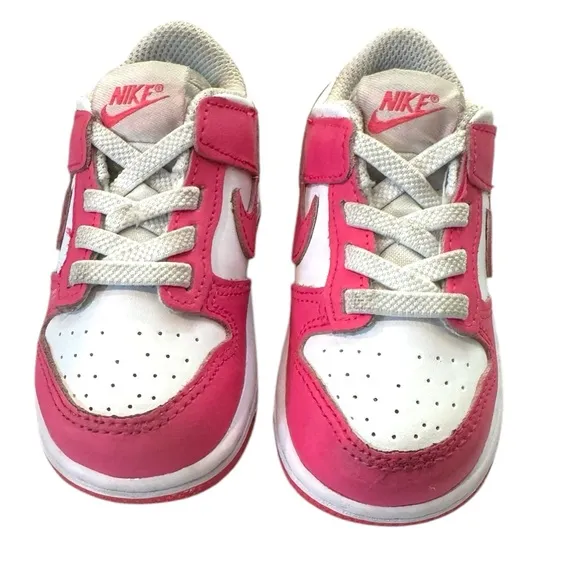 Nike Dunk Low Laser Fuchsia PinkBarbie Toddler Sneakers 6C