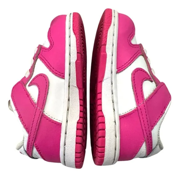 Nike Dunk Low Laser Fuchsia PinkBarbie Toddler Sneakers 6C