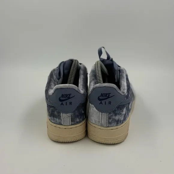 Nike Velvet Air Force 1 LV8 Sky Blue Sneakers (849345-401)  size 5.5y