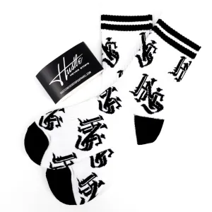 Old English Crew Socks (size 9-11)