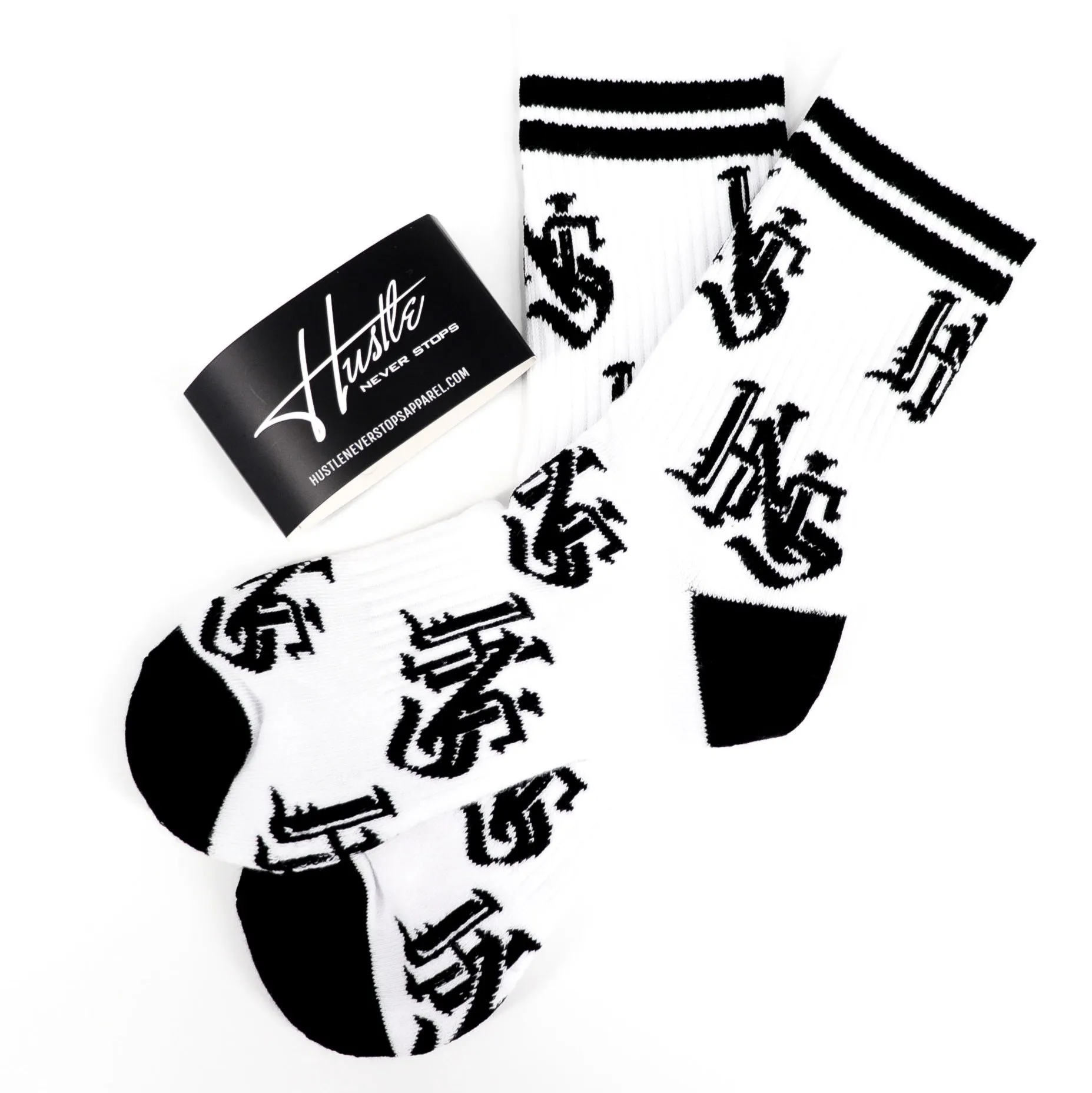 Old English Crew Socks (size 9-11)